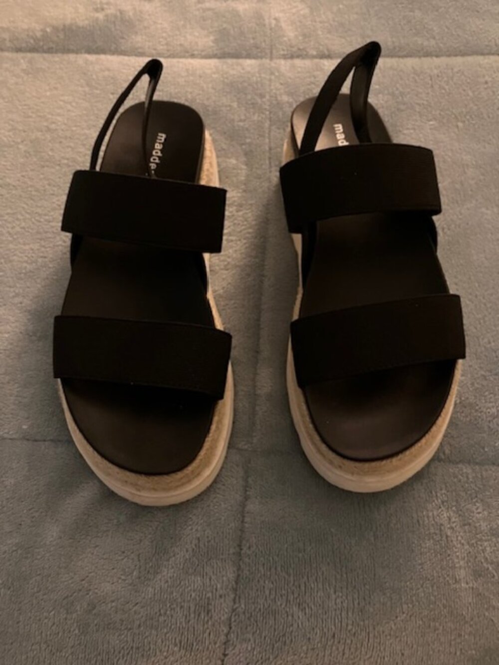 Madden Girl Marcy Platform Sandals Women's Shoes Size 8 Black